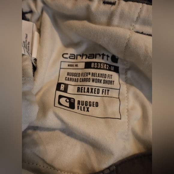 Carhartt Rugged Flex Canvas Cargo Work Shorts Size 38 - Picture 5 of 6